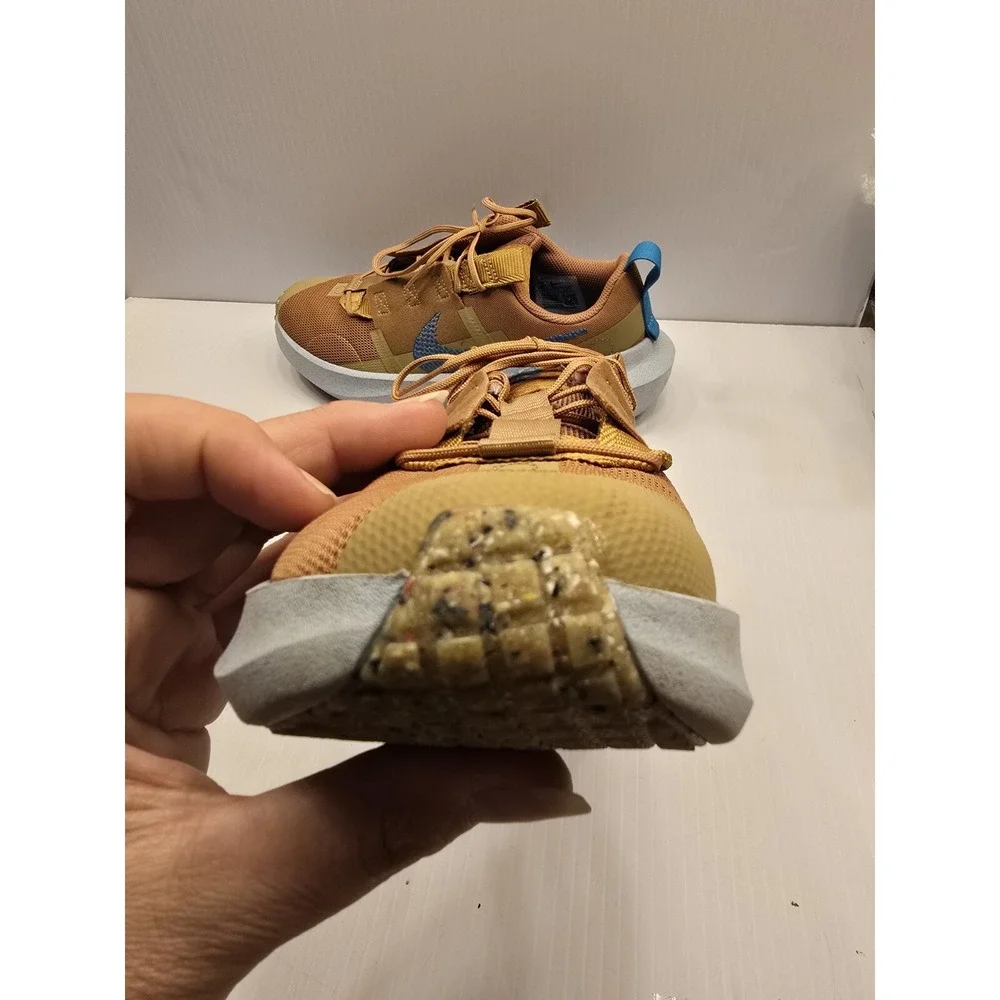Size 6.5 Nike Crater Impact Low‎ Mineral Clay Laser Blue, Kids Grow Fast